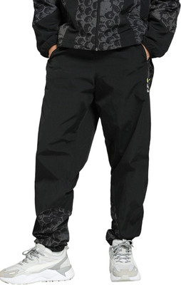 PUMA Printed Men Black Track Pants