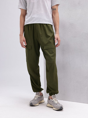 HRX by Hrithik Roshan Solid Men Green Track Pants