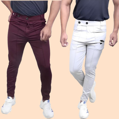 ACE SPORTS Solid Men Multicolor Track Pants
