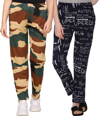 Weboasis Printed Women Multicolor Track Pants