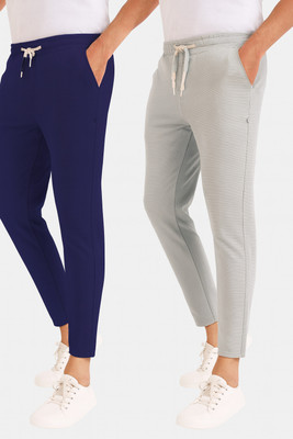 Retailmart Solid Men Blue Track Pants