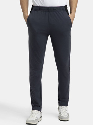 JOCKEY AM75 Super Combed Cotton Rich Solid Men Grey Track Pants
