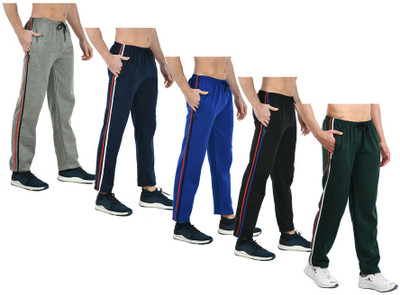 IndiWeaves Solid Men Multicolor Track Pants