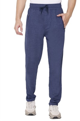 Jinxer Solid Men Blue Track Pants