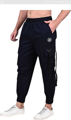 ERENCHINO Regular Fit Men Black Trousers