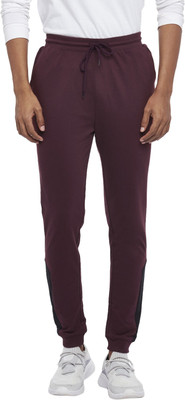 Ajile By Pantaloons Solid Men Maroon Track Pants