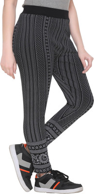 HouseOfCommon Solid, Striped Women Black Track Pants