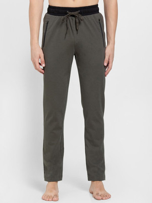 JOCKEY Solid Men Dark Green Track Pants