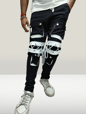 RusticBlooms Solid Men Black Track Pants