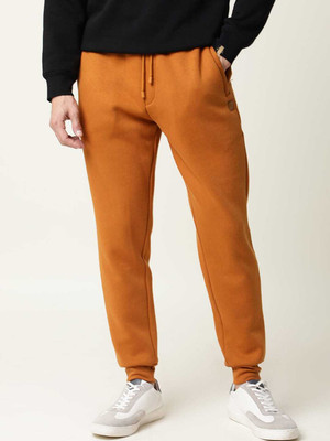 Rare Rabbit Solid Men Red Track Pants