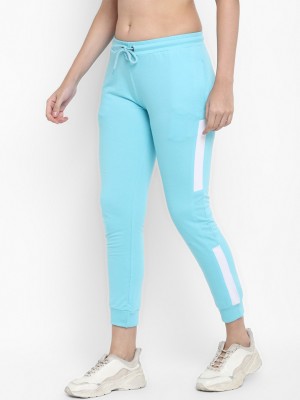 Alan Jones Solid Women Light Blue Track Pants