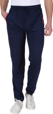 NEO GARMENTS Solid Men Dark Blue Track Pants