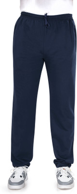 NEO GARMENTS Solid Men Dark Blue Track Pants