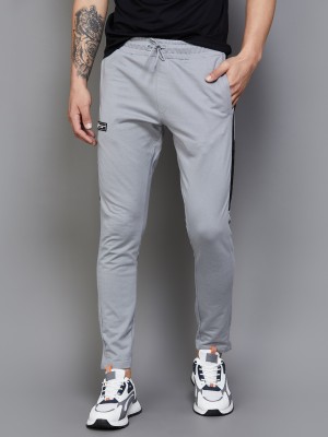 Kappa Solid Men Grey Track Pants