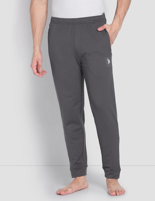 U.S. POLO ASSN. Solid Men Grey Track Pants