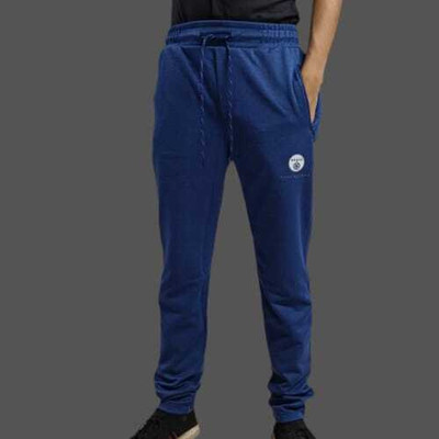 AURAGKP Solid Men Dark Blue Track Pants