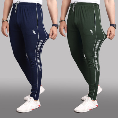 Z-DEVIL Printed, Striped Men Multicolor Track Pants