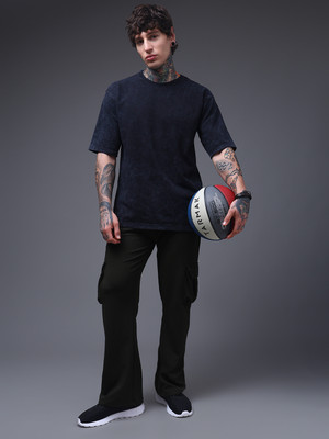 MADSTO Printed Men Blue Track Pants