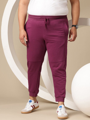 Sztori Solid Men Maroon Track Pants