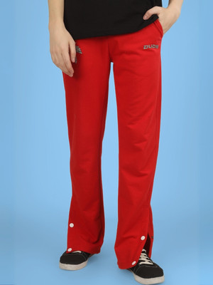 WEARDUDS Self Design Men Red Track Pants