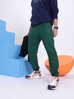 AEROPOSTALE Solid Men Green Track Pants