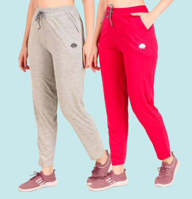GAA Solid Women Grey, Pink Track Pants