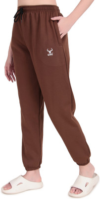 GAA Solid Men & Women Brown Track Pants