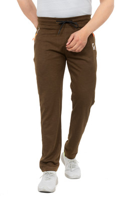 GEE 5 Solid Men Brown Track Pants
