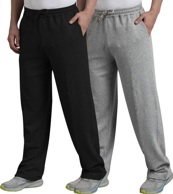 West Gate Clothing Solid Men Black, Grey Track Pants