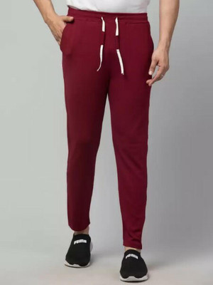 maya fashion Solid Men Maroon Track Pants
