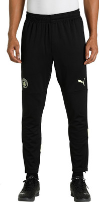 PUMA MCFC Training Pants Printed Men Black Track Pants