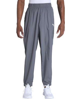 PUMA Solid Men Grey Track Pants