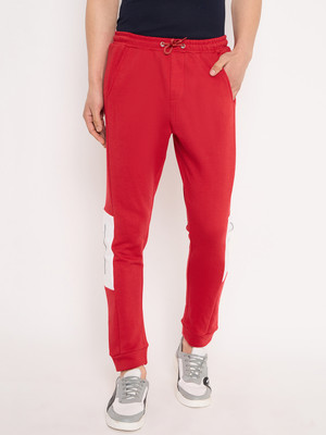 GET GOLF Colorblock Men Red Track Pants