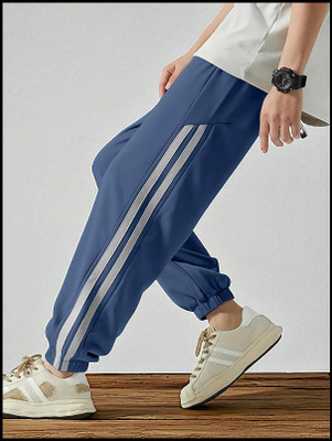 Kesaria Fab Solid Men Blue Track Pants