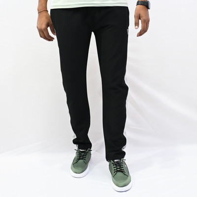 RV ROYAL Solid Men Black Track Pants