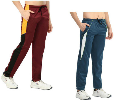 KAVYA Colorblock Men Multicolor Track Pants
