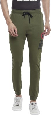 SF Jeans by Pantaloons Printed Men Green Track Pants