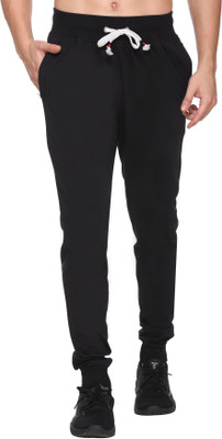 Basis Solid Men Black Track Pants