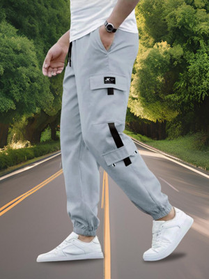 Kesaria Textile Company Solid Men Grey Track Pants