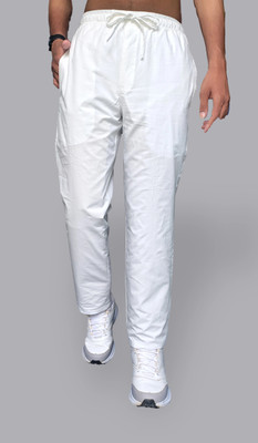 Seirra Solid Men White Track Pants