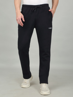 CANTABIL Solid Men Black Track Pants