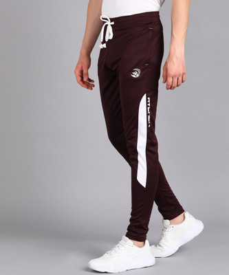 AYLMER Printed Men Maroon Track Pants