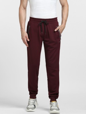 JACK & JONES Printed Men Maroon Track Pants