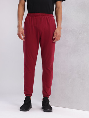 HRX by Hrithik Roshan Solid Men Maroon Track Pants