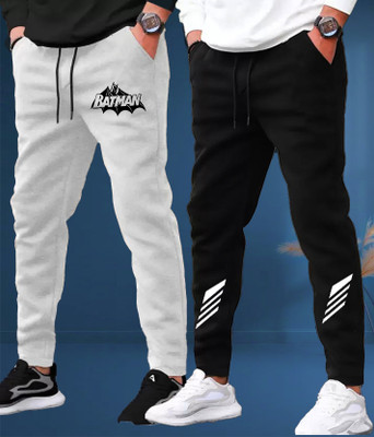 PKB garments Solid Men Black, Grey Track Pants