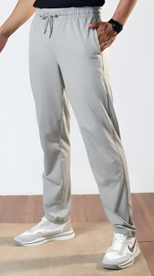 YUNEK Solid Men Grey Track Pants