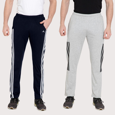 Zeffit Self Design Men Dark Blue, Grey Track Pants