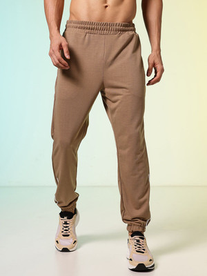 HRX by Hrithik Roshan Solid Men Brown Track Pants