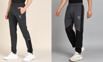 YUNEK Striped Men Multicolor Track Pants