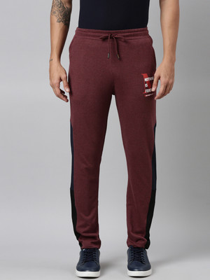 Dixcy Scott Maximus Graphic Print Men Maroon Track Pants